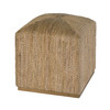 Butler Specialty Company Como 17 in. W Square Banana Leaf Accent Stool, Natural (6255404)