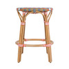 Butler Specialty Company Ballito 24.5 in. Seat Height Oval Rattan Counter Stool with Footrest, Orange and Brown (6283520)