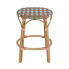 Butler Specialty Company Ballito 24.5 in. Seat Height Oval Rattan Counter Stool with Footrest, Orange and Brown (6283520)