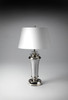 Butler Specialty Company Warner Table Lamp, Silver (7113116)