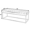 Butler Specialty Company Knox 54 in. W Rectangular Leather and Iron Accent Bench, Black (5976034)
