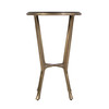Butler Specialty Company Ivy 15.5 in. W Round Metal & Granite Side Table, Black, Antique Gold (6275226)
