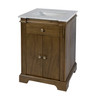 Butler Specialty Company Rachelle 24 in. W Rectangular Wood & Marble Bathroom Vanity with Storage, Brown (6327415)