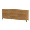 Butler Specialty Company Nora 84 in. W Rectangular Wood 9 Drawer Dresser, Natural (6290452)