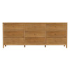 Butler Specialty Company Nora 84 in. W Rectangular Wood 9 Drawer Dresser, Natural (6290452)
