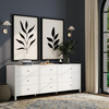 Butler Specialty Company Nora 84 in. W Rectangular Wood 9 Drawer Dresser, Smooth White (6290304)