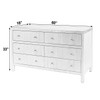 Butler Specialty Company Nora 60 in. W Raffia 6 Drawer Dresser, Beige (6308362)