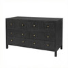 Butler Specialty Company Nora 60 in. W Raffia 6 Drawer Dresser, Gray (6308420)