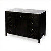 Butler Specialty Company Nora 48 in. W Quartz and Wood Single Sink 8 Drawer Bathroom Vanity Set, Coffee (5959451)