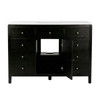 Butler Specialty Company Nora 48 in. W Quartz and Wood Single Sink 8 Drawer Bathroom Vanity Set, Coffee (5959451)