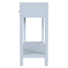 Butler Specialty Company Nora 40 in. W Rectangular Wood 2 Drawer Console Table with Lower Open Shelf, Light Blue (5739522)