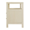Butler Specialty Company Nora 28 in. W Raffia 2 Drawer Nightstand with Top Open Shelf, Beige (6307362)