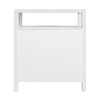 Butler Specialty Company Nora 27 in. W Rectangular Wood 3 Drawer Tall Nightstand with Open Shelf on Top, Textured White (5941477)