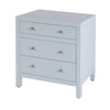 Butler Specialty Company Nora 25 in. W Rectangular Wood 3 Drawer Nightstand, Light Blue (5848522)