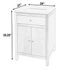 Butler Specialty Company Nora 24 in. W Rectangular Wood & Marble Bathroom Vanity with Storage, Taupe (6325450)