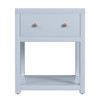 Butler Specialty Company Nora 21 in. W Rectangular Wood 1 Drawer Small Nightstand with Lower Open Shelf, Light Blue (5945522)
