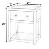 Butler Specialty Company Nora 21 in. W Rectangular Wood 1 Drawer Small Nightstand with Lower Open Shelf, Light Blue (5945522)
