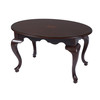 Butler Specialty Company Mareo 38 in. W Oval Wood Traditional Queen Anne Coffee Table, Cherry (6324024)