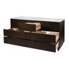 Butler Specialty Company Halmstad 72 in. W Rectangular Wood Double Sink 5 Drawer Bathroom Vanity Set, Brown (6270497)
