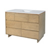 Butler Specialty Company Halmstad 48 in. W Rectangular Wood Single Sink 6 Drawer Bathroom Vanity Set, Light Brown (6268488)