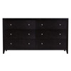 Butler Specialty Company Dana 60 in. W Rectangular Wood 6 Drawer Dresser, Coffee (6257451)