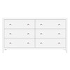 Butler Specialty Company Dana 60 in. W Rectangular Wood 6 Drawer Dresser, White (6257304)