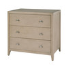 Butler Specialty Company Dana 34 in. W Rectangular Wood 3 Drawer Chest, Taupe (6260450)