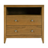 Butler Specialty Company Dana 28 in. W Rectangular Wood 2 Drawer Nightstand with Top Shelf, Natural (6258452)