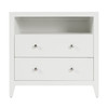 Butler Specialty Company Dana 28 in. W Rectangular Wood 2 Drawer Nightstand with Top Shelf, White (6258304)