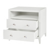 Butler Specialty Company Dana 28 in. W Rectangular Wood 2 Drawer Nightstand with Top Shelf, White (6258304)