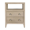Butler Specialty Company Dana 21 in. W Rectangular Wood 2 Drawer Narrow Nightstand with Top Open Shelf, Taupe (6259450)
