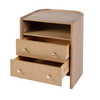 Butler Specialty Company Colin 21 in. W Wood 2 Drawer Round Back Nightstand with Open Shelf, Natural (5983530)