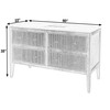 Butler Specialty Company Bristol 60 in. W Marble and Wood 4 Drawer Ribbed Bathroom Vanity, Natural (5996511)