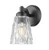 Z-Lite Andree 1 Light Wall Sconce in Matte Black (1960-1S-MB)