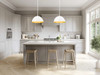 Z-Lite Vega 1 Light Pendant in Matte White (4501P16-MW)