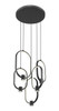 Z-Lite Saros 5 Light Chandelier in Matte Black (4101-5MB-LED)