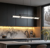 Z-Lite Benoit 1 Light Linear Chandelier in Matte Black (1959-44L-MB-LED)