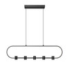 Z-Lite Saros 5 Light Linear Chandelier in Matte Black (4101-42L-MB-LED)