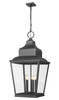 Z-Lite Raphael 5 Light Outdoor Chain Mount Ceiling Fixture in Sand Black (5029CHXXL-BK)