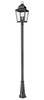 Z-Lite Raphael 4 Light Outdoor Post Mounted Fixture in Sand Black (5029PHXLR-5011P-BK)