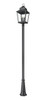 Z-Lite Raphael 4 Light Outdoor Post Mounted Fixture in Sand Black (5029PHXLR-5011P-BK)