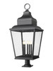 Z-Lite Raphael 5 Light Outdoor Pier Mounted Fixture in Sand Black (5029PHXXLR-533PM-BK)