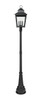 Z-Lite Raphael 4 Light Outdoor Post Mounted Fixture in Sand Black (5029PHXLR-564P-BK)