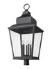 Z-Lite Raphael 5 Light Outdoor Post Mount Fixture in Sand Black (5029PHXXLR-BK)