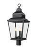 Z-Lite Raphael 3 Light Outdoor Post Mount Fixture in Sand Black (5029PHBR-BK)