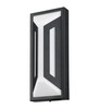 Z-Lite Banff 2 Light Outdoor Wall Light in Sand Black (5028S-BK-LED)