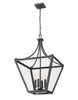 Z-Lite Montalcino 4 Light Chandelier in Iron Ore (1961-4C-IO)