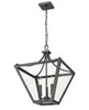 Z-Lite Montalcino 3 Light Chandelier in Iron Ore (1961-3C-IO)