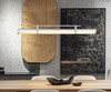 Z-Lite Benoit 1 Light Linear Chandelier in Brushed Nickel (1959-44L-BN-LED)