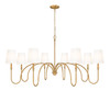 Z-Lite Jisele 8 Light Chandelier in Rubbed Brass (4505-8RB)